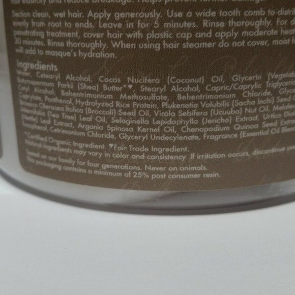 4 Shea Moisture Rescue + Repair Hair Masque Mask - Picture 9 of 14